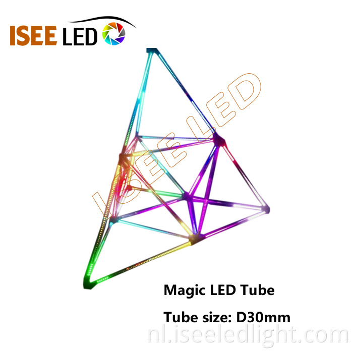clear cover magic 3D LED tube